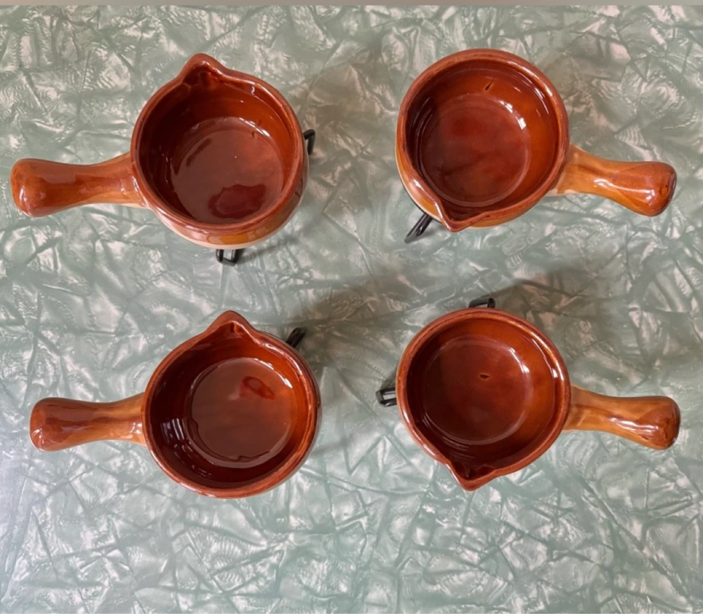 ⚽️Set of 4 Vintage Butter or Sauce Warmers - photo 3