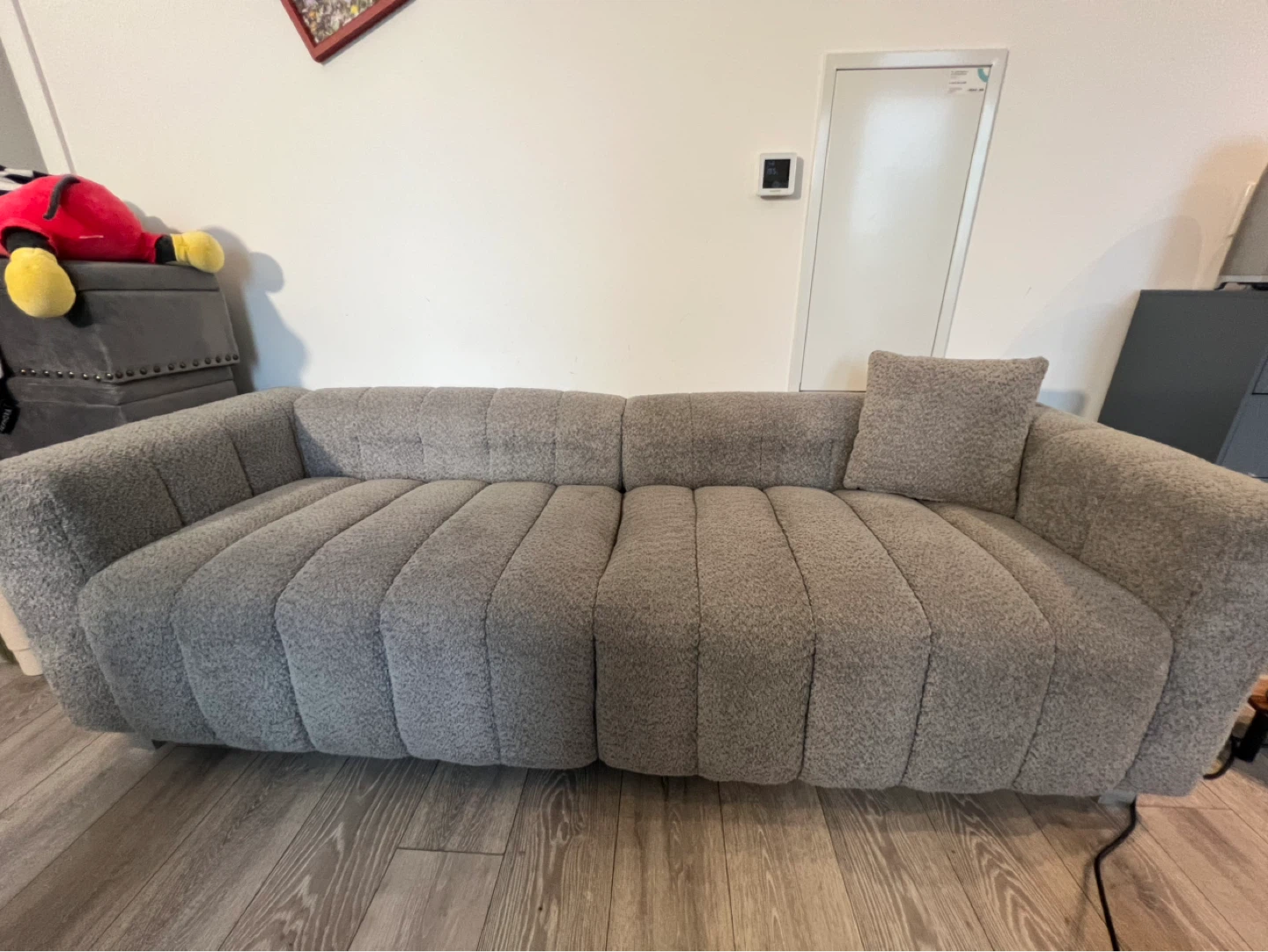 Grey Sofa with Pillow