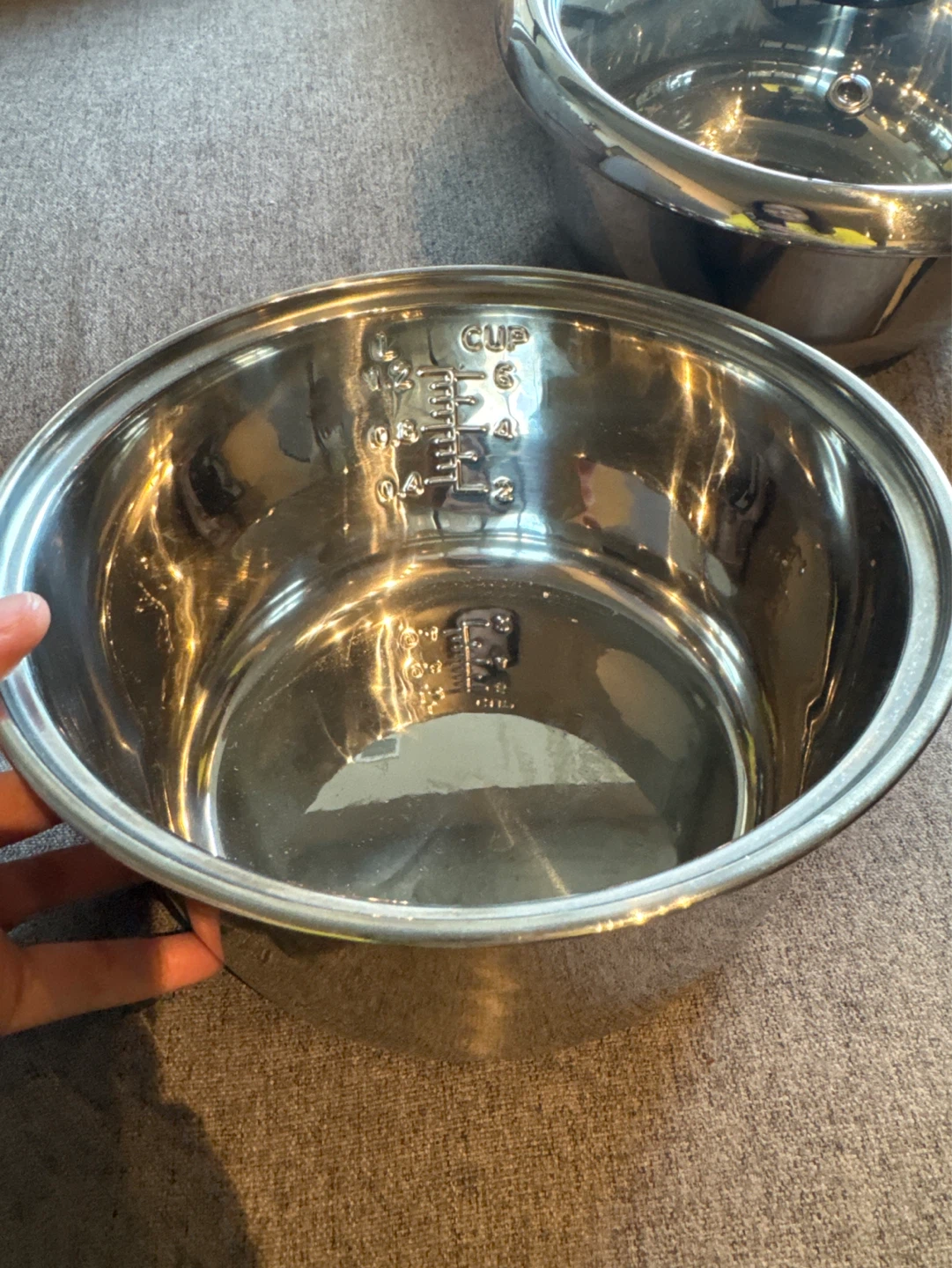 Stainless Steel rice cooker insert 8 inches - photo 3