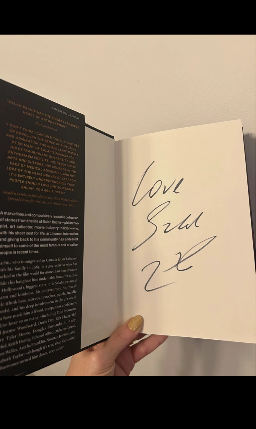 *Signed copy* First to Leave the Party by Salah Bachir - photo 2
