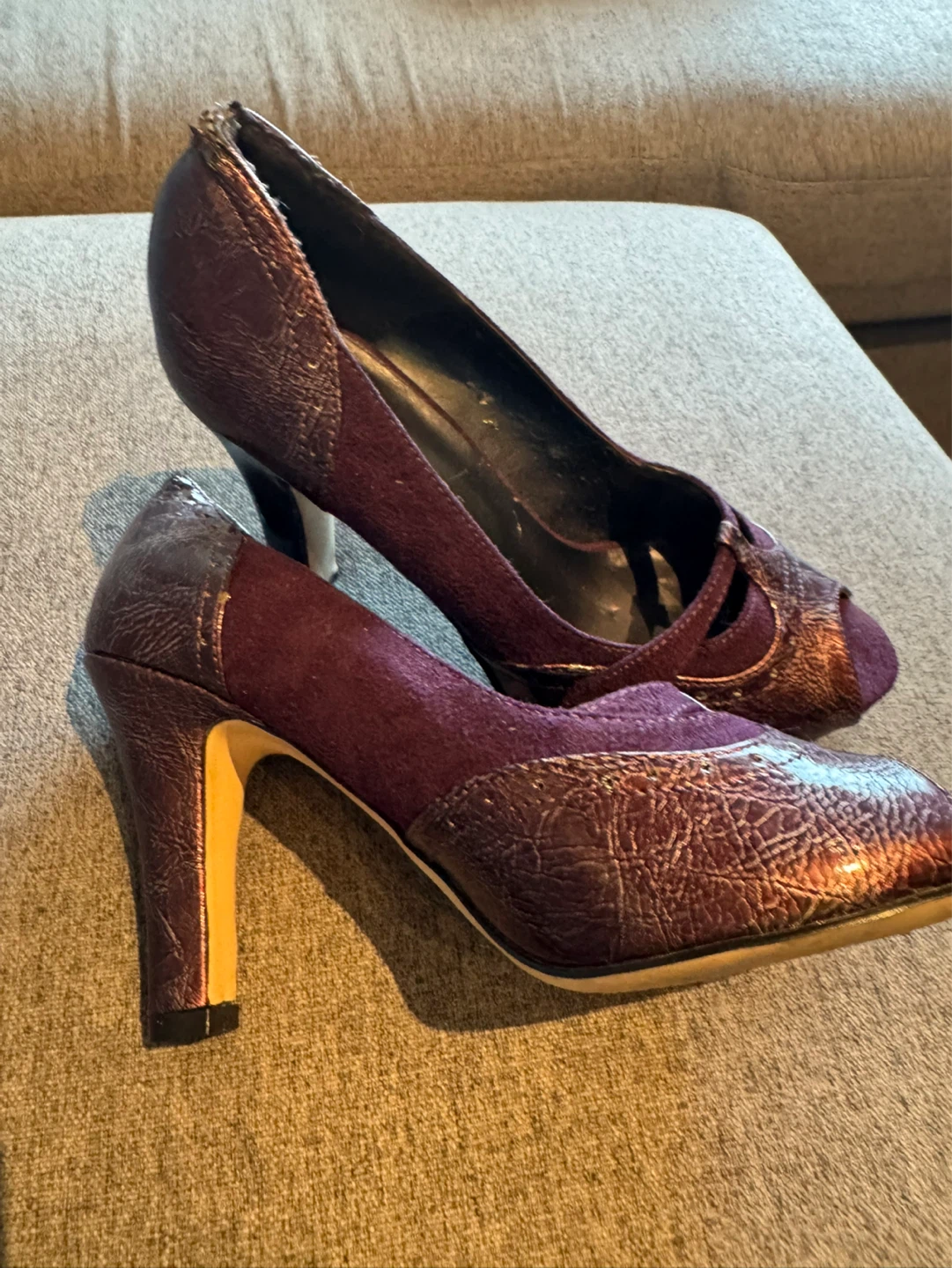 Altitude Women's Peep Toe Heels - Purple Size 6M - photo 2