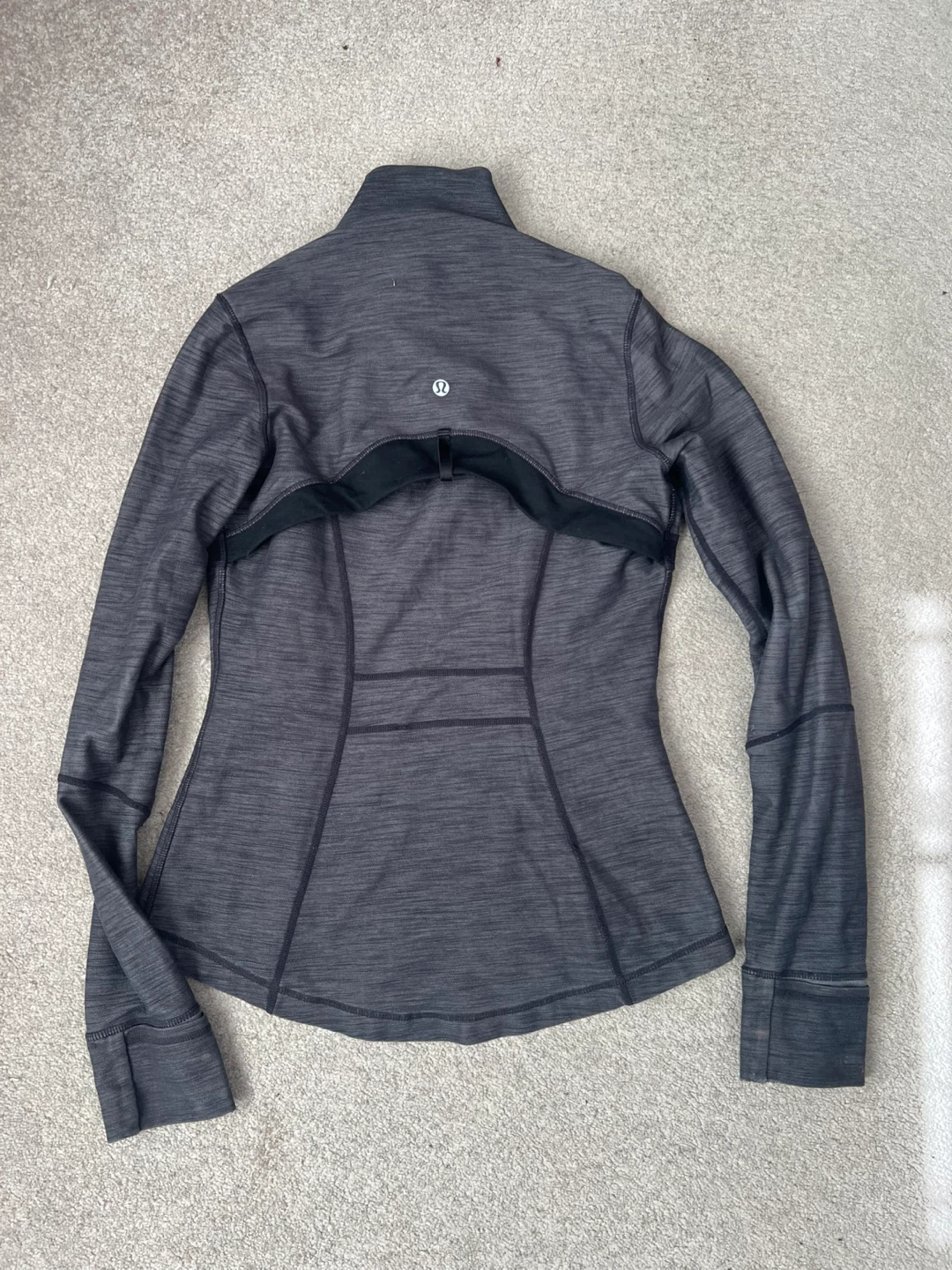 Lululemon Grey Heathered Zip-Up Jacket Size 6 - photo 2