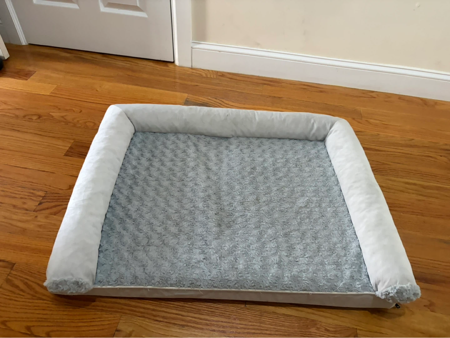 Pet Bed - Soft Plush Bolster Dog Cat Mat