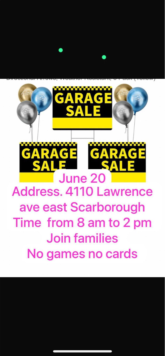 Garage Sale in Scarborough - June 20 - photo 2