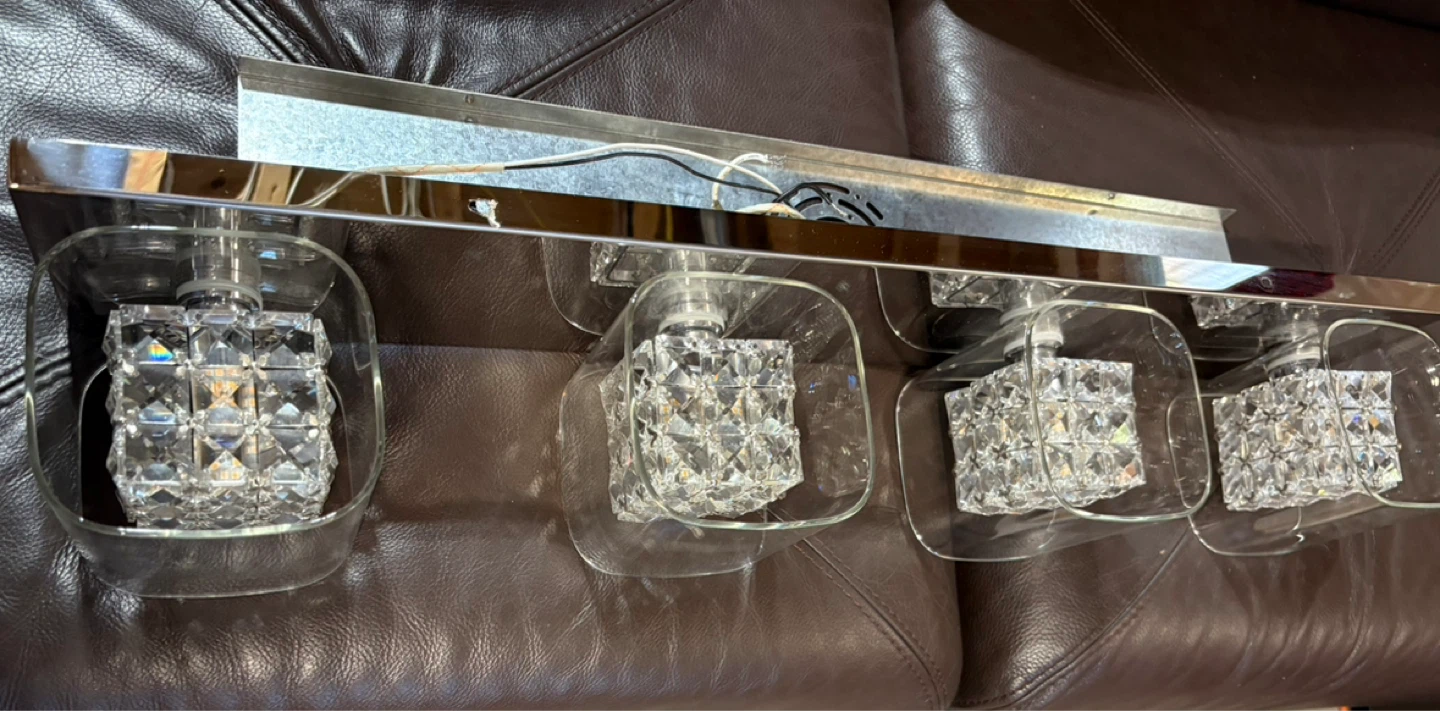 Artika Crystal Vanity Light – 4-Light Modern Fixture