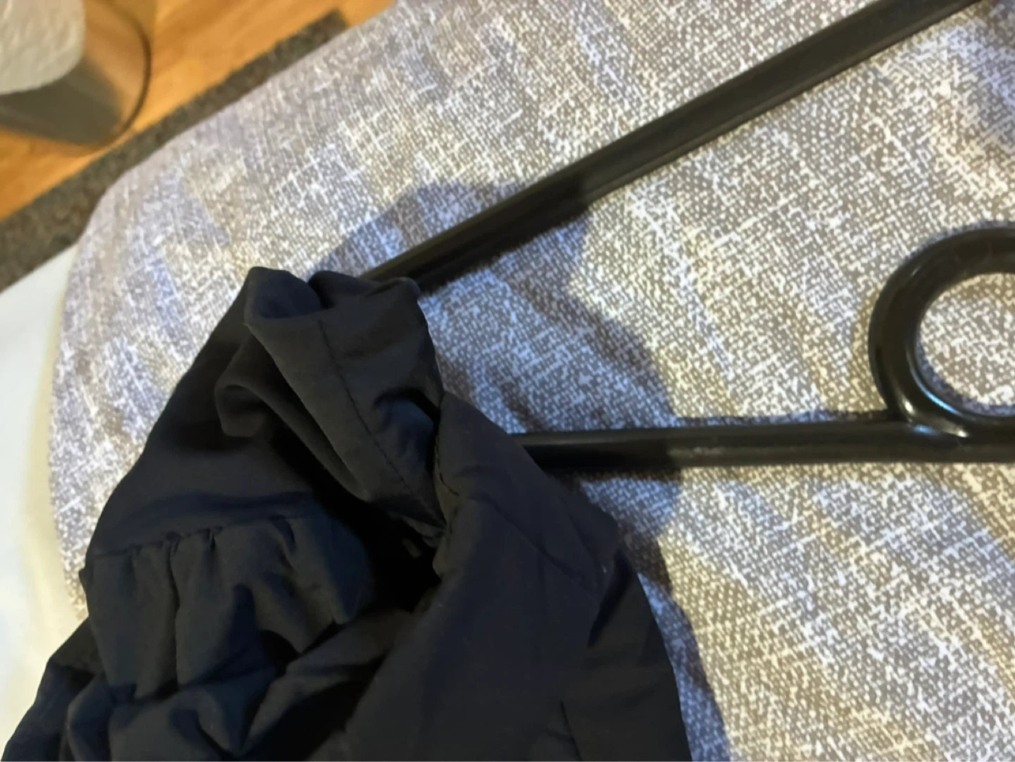 Black Quilted Puffer Coat 3X with Hood - photo 3
