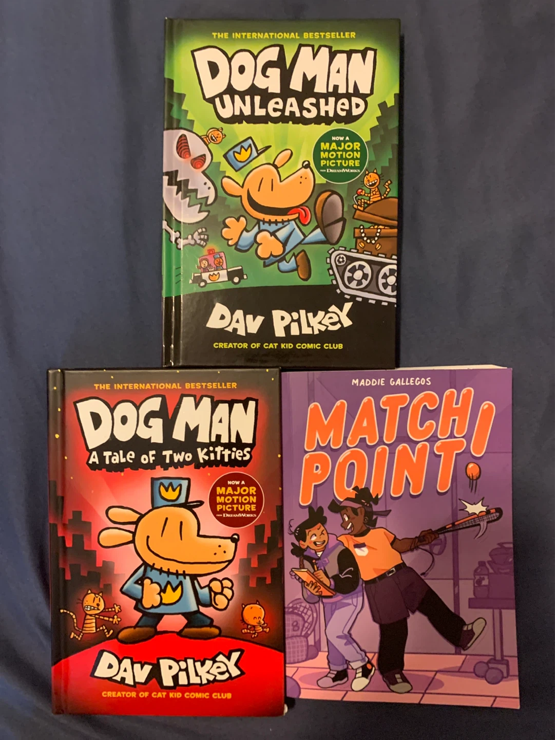 Books 2 dog man one match point