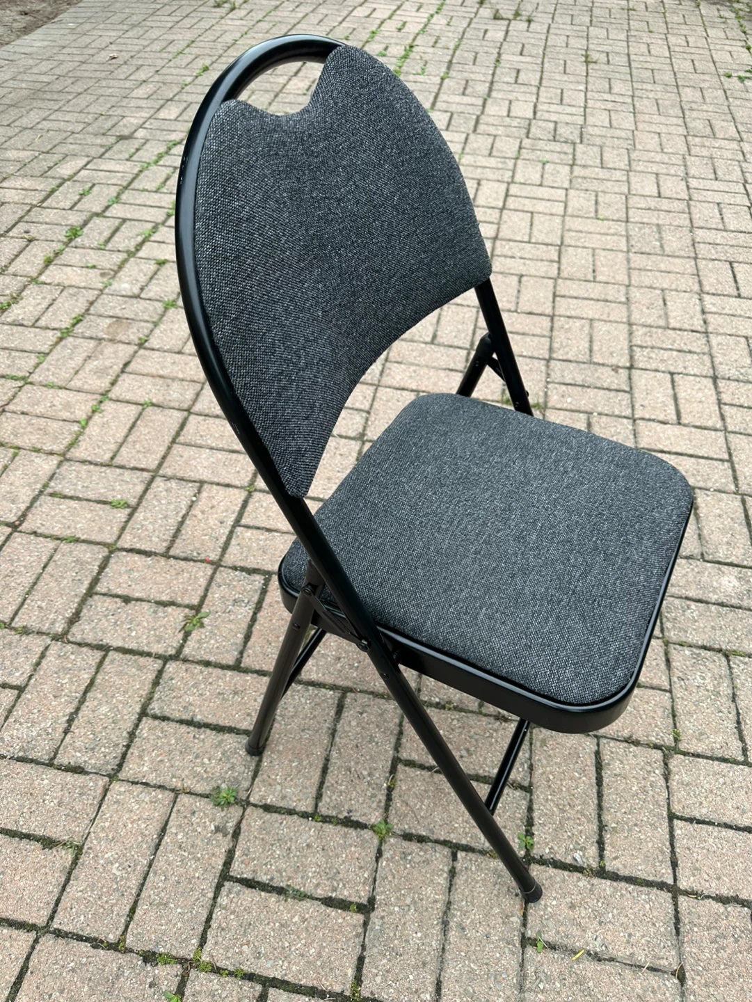 Folding Chair - Dark Grey Fabric - photo 2