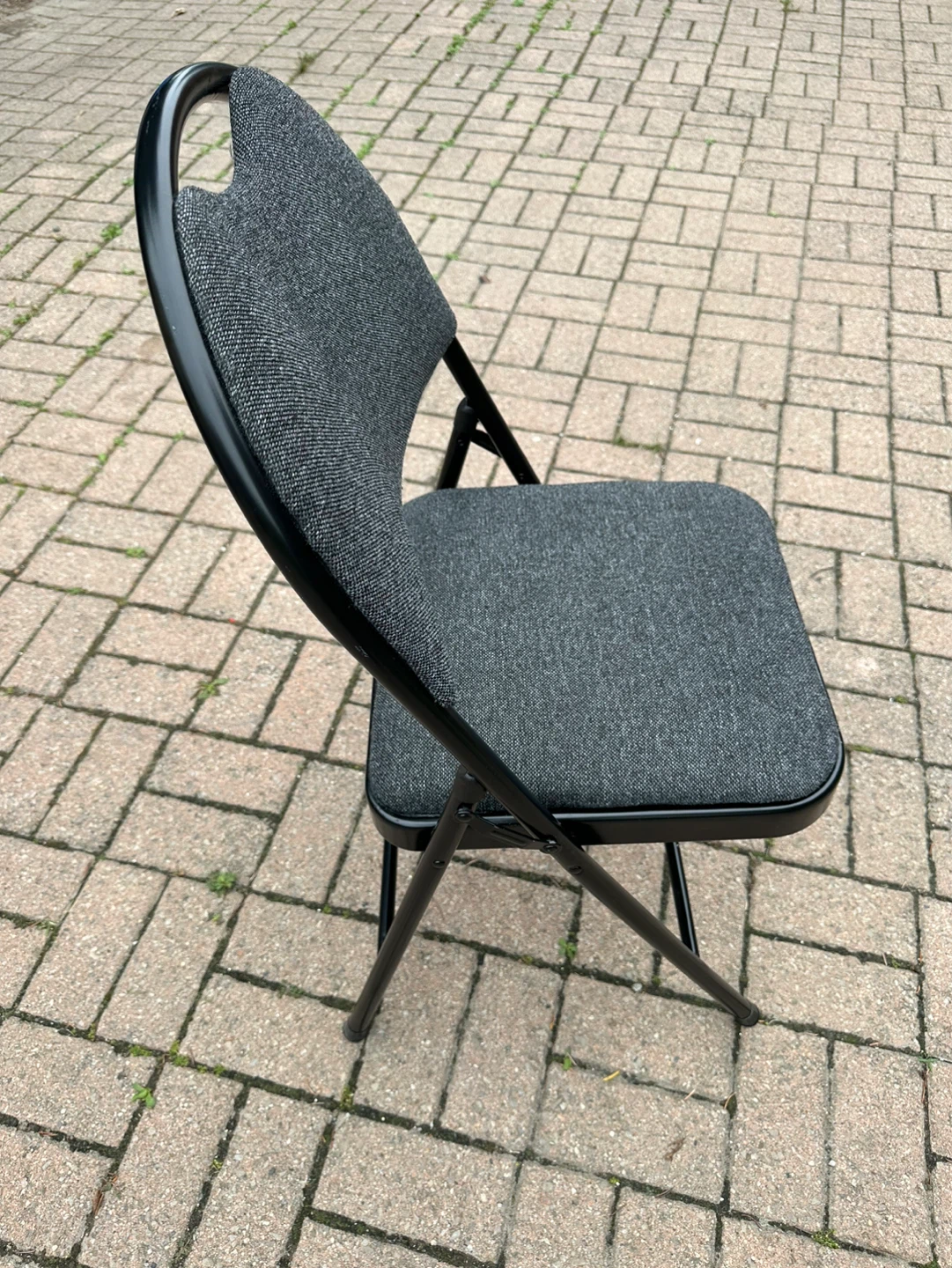 Folding Chair - Dark Grey Fabric - photo 3