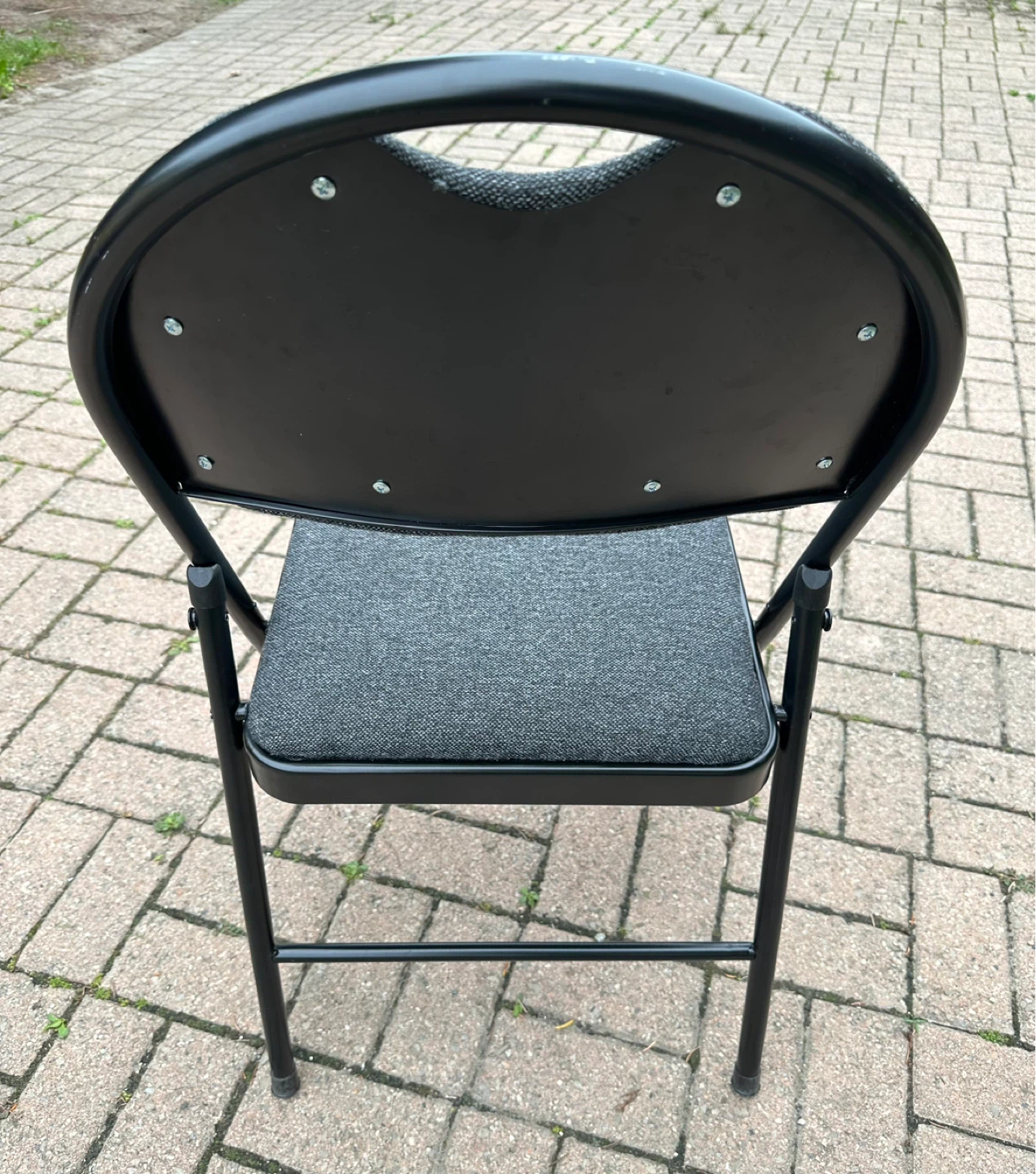Folding Chair - Dark Grey Fabric - photo 4
