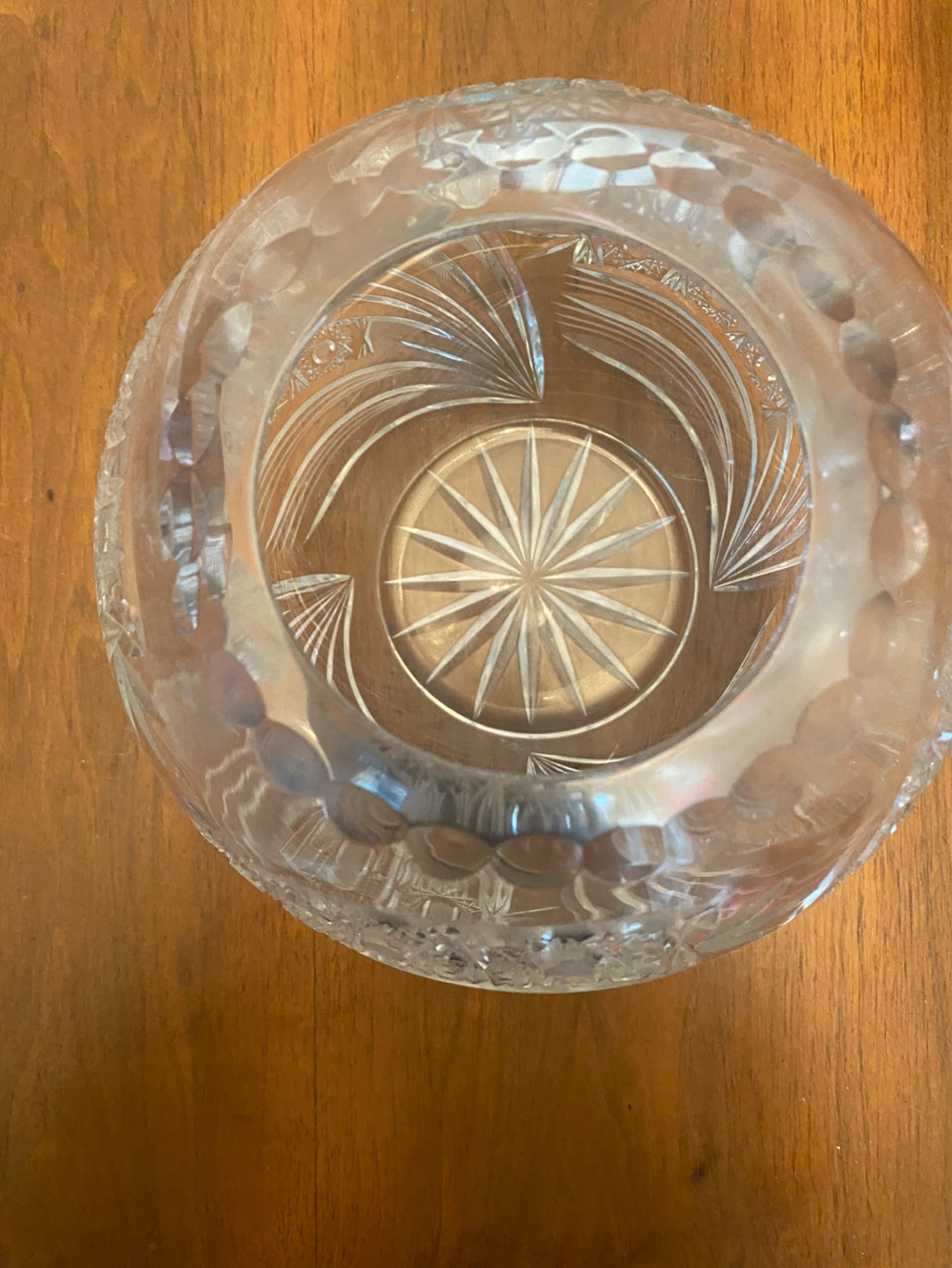 Bohemian Lead Crystal Large Bowl Vase - photo 4
