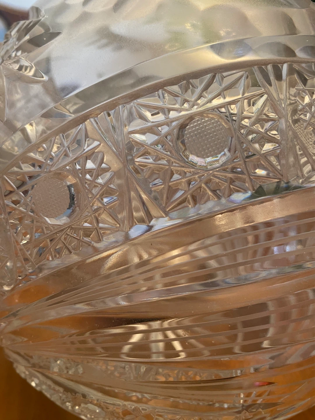 Bohemian Lead Crystal Large Bowl Vase - photo 3