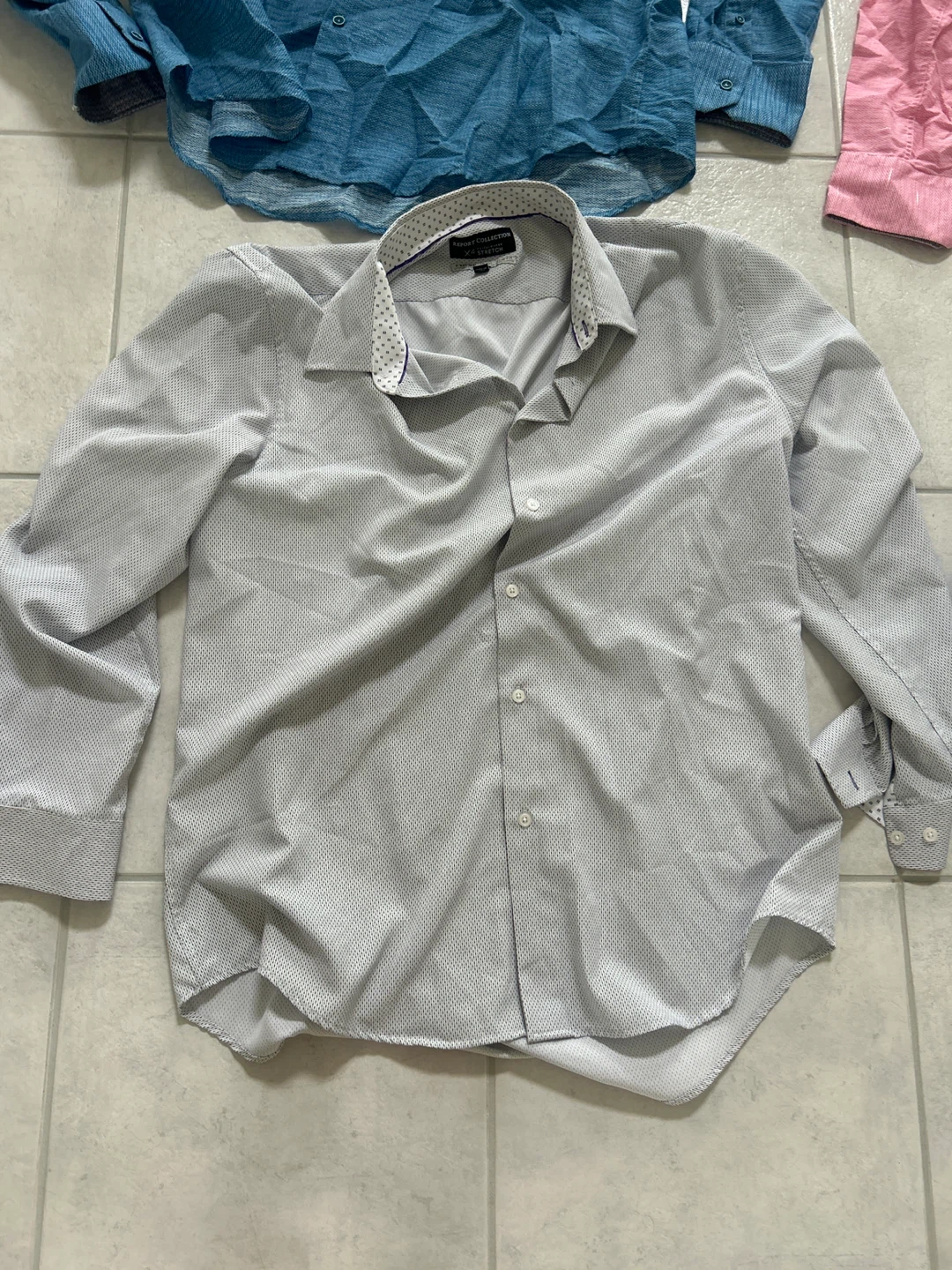 Men's Dress Shirts Blue, Pink, Grey, Light Blue) - photo 3