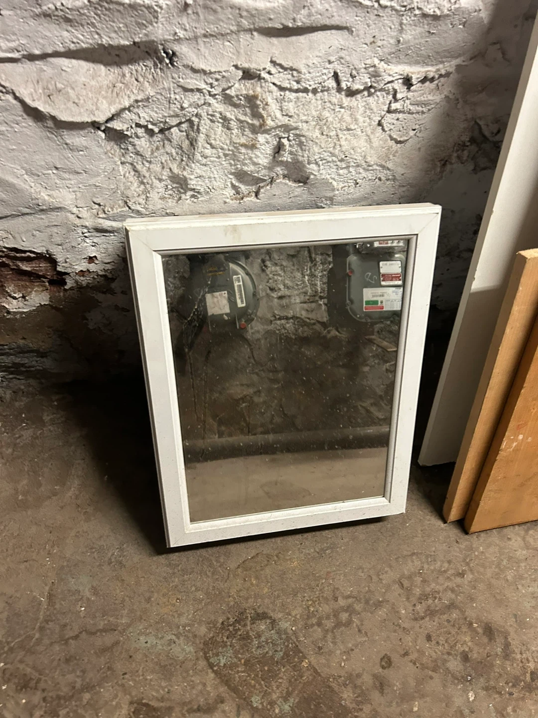 White Framed Mirror