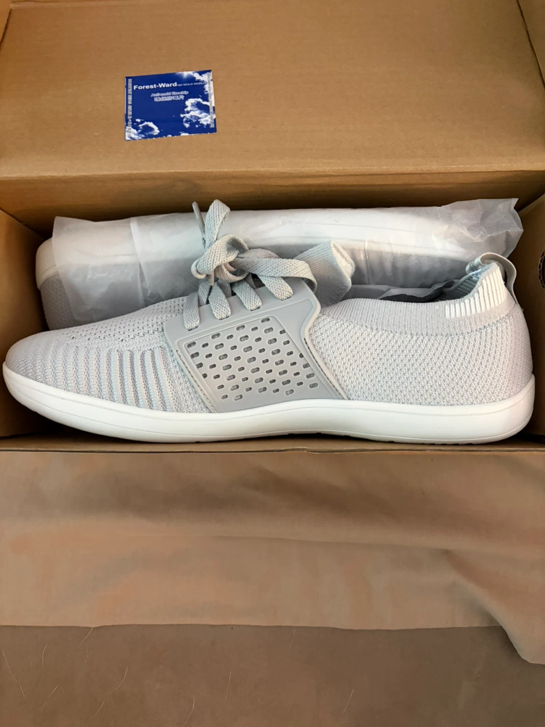 NEW!!! HobiBear Men's Grey Knit Sneakers Size 46 - photo 3