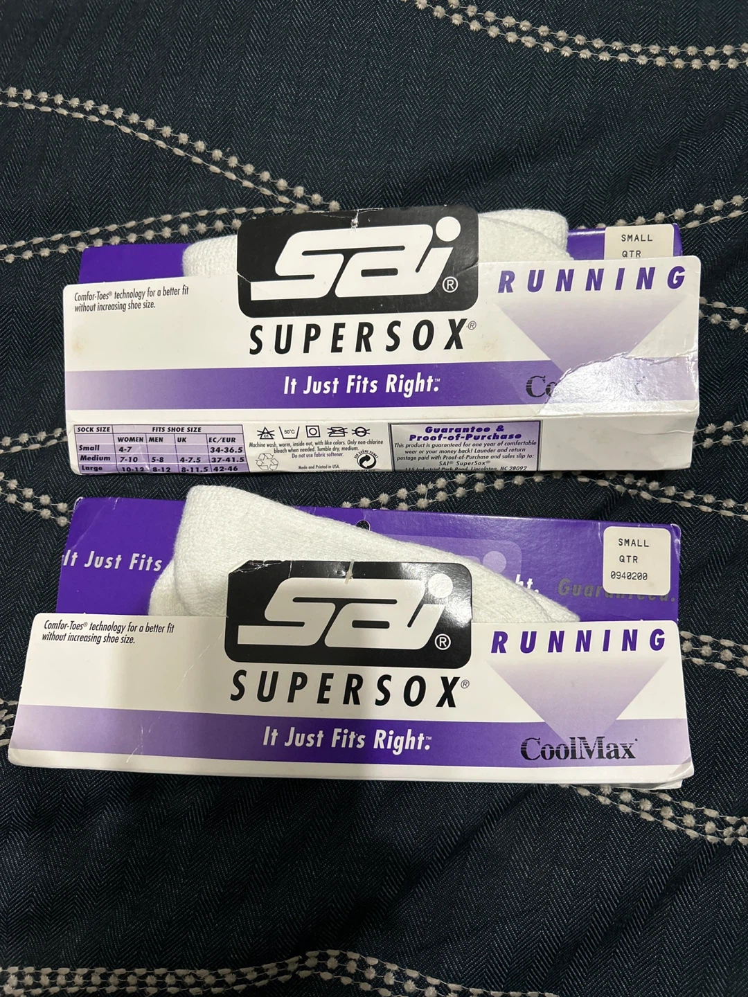 2 Pairs SUPERSOX Women’s Running Socks - NEW - SZ S ⚽️