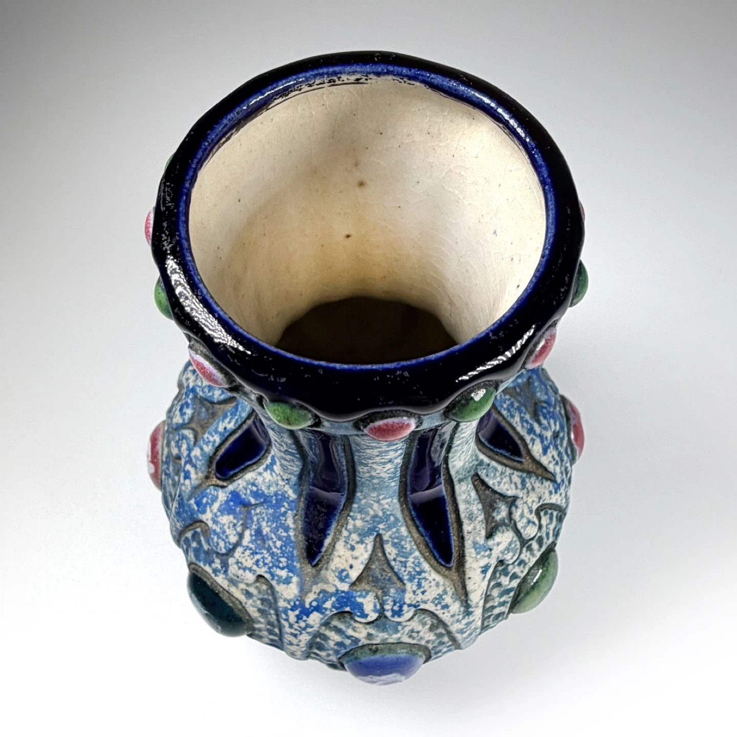 Vintage Czech Pottery Amphora Vase - photo 2