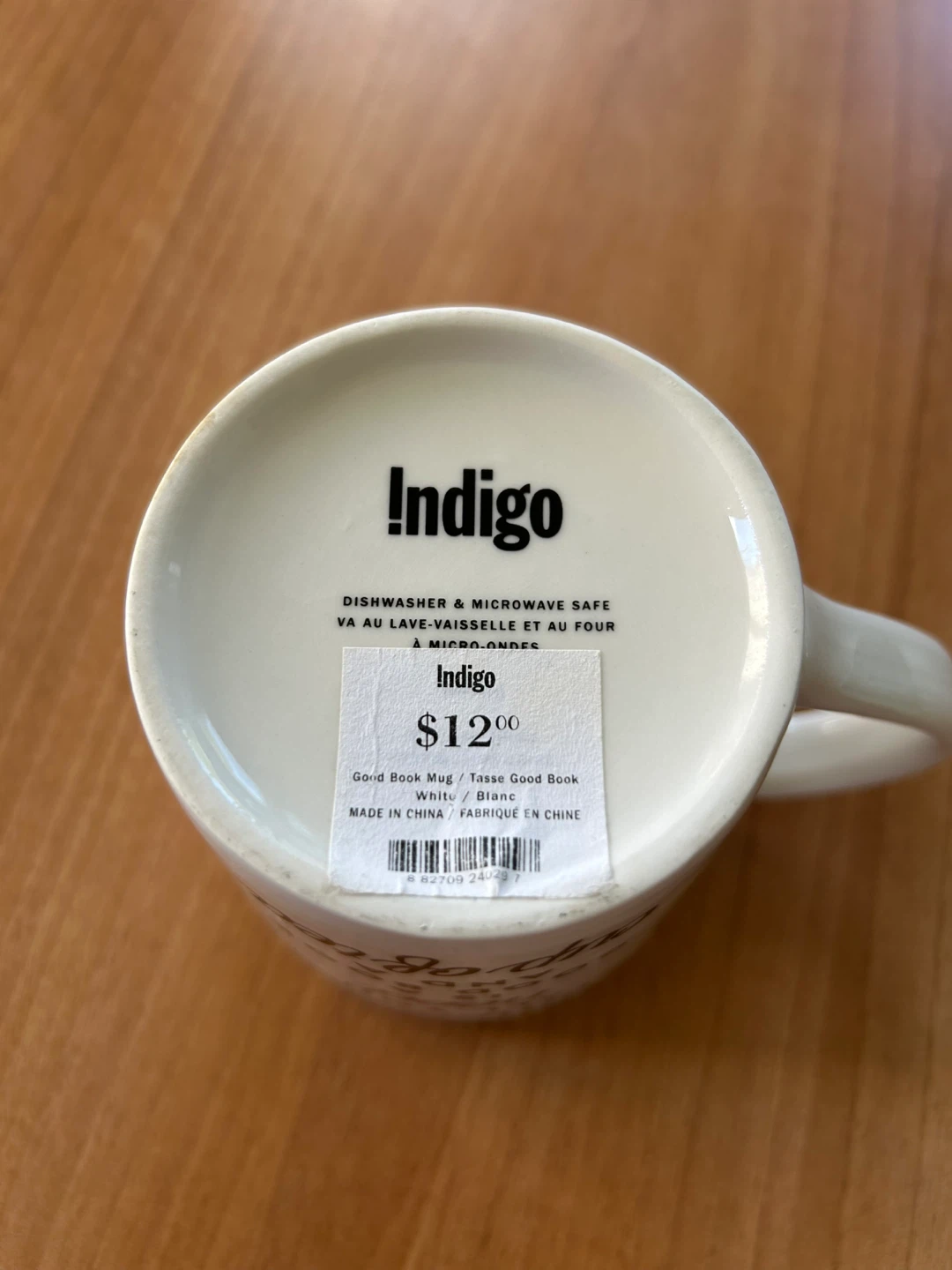 Preowned Indigo Cup Sometimes all you need is a Good Book