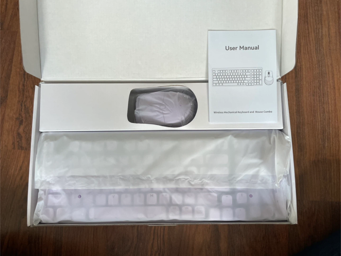 ⚽ NIB Lavender LeadsaiL Wireless Mechanical Keyboard & Mouse - photo 4