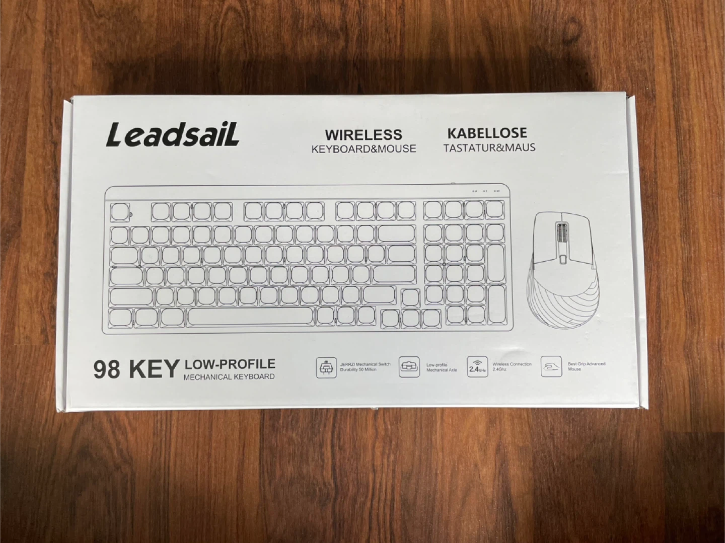 ⚽ NIB Lavender LeadsaiL Wireless Mechanical Keyboard & Mouse - photo 5