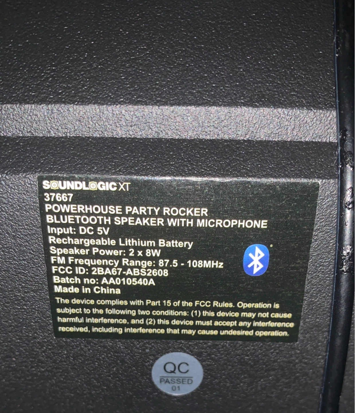 SoundLogic XT Powerhouse Bluetooth Speaker with Mic - photo 3