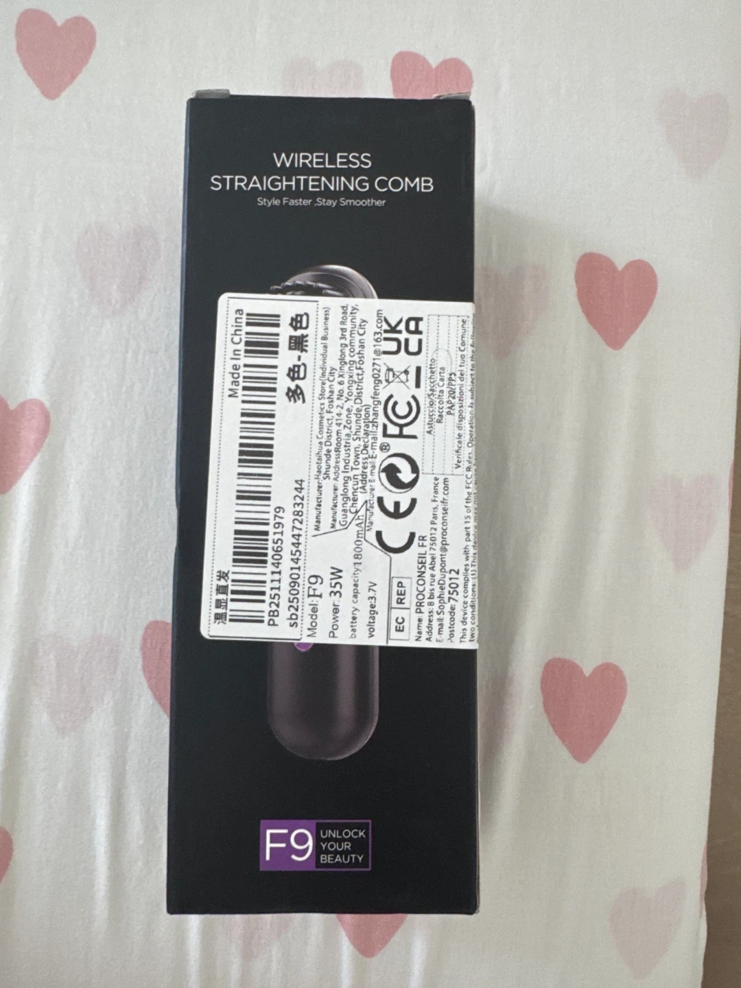 Wireless Straightening Comb - Model F9 - photo 3