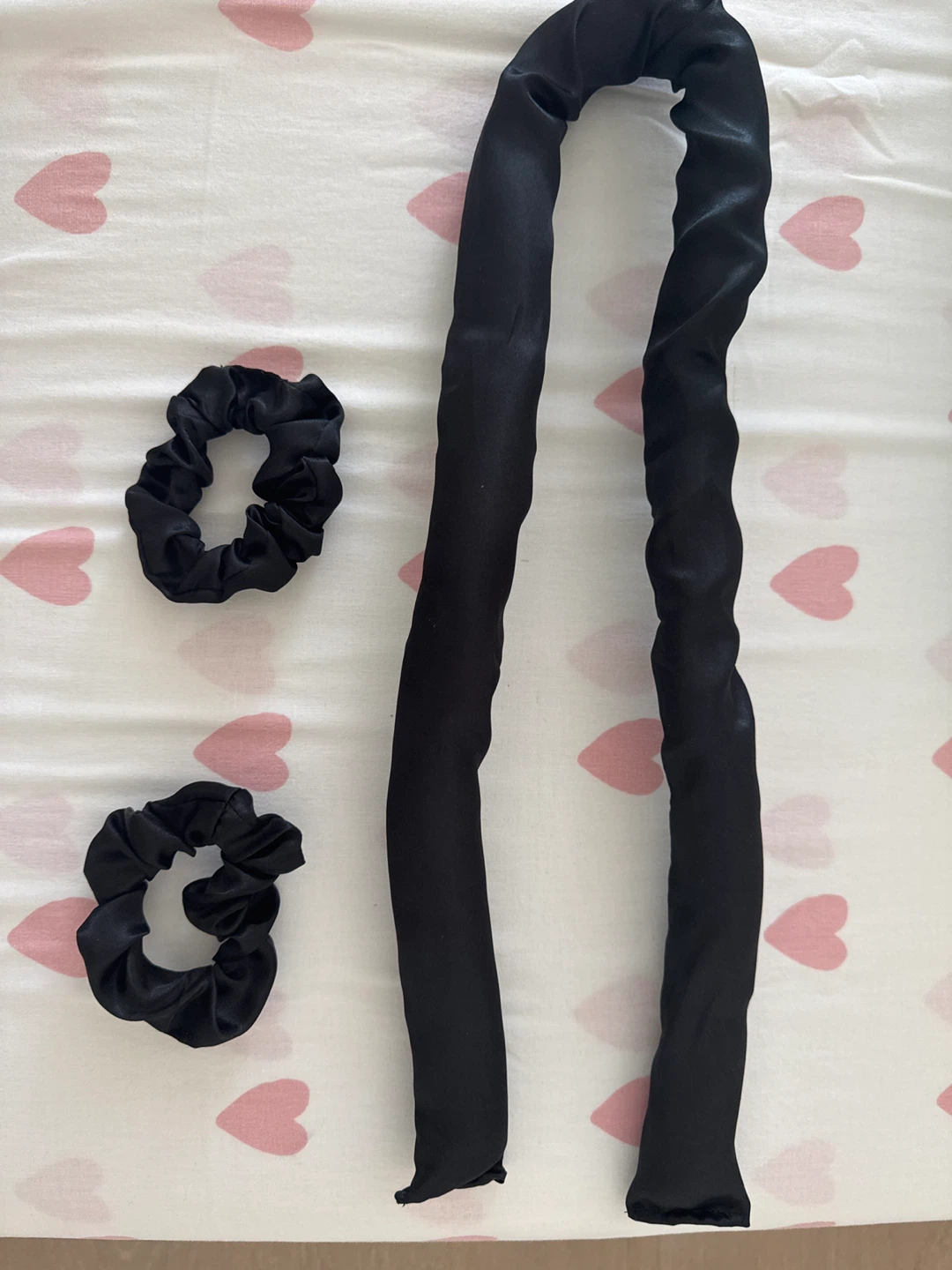 Black Satin Heatless Curling Rod Set - photo 3