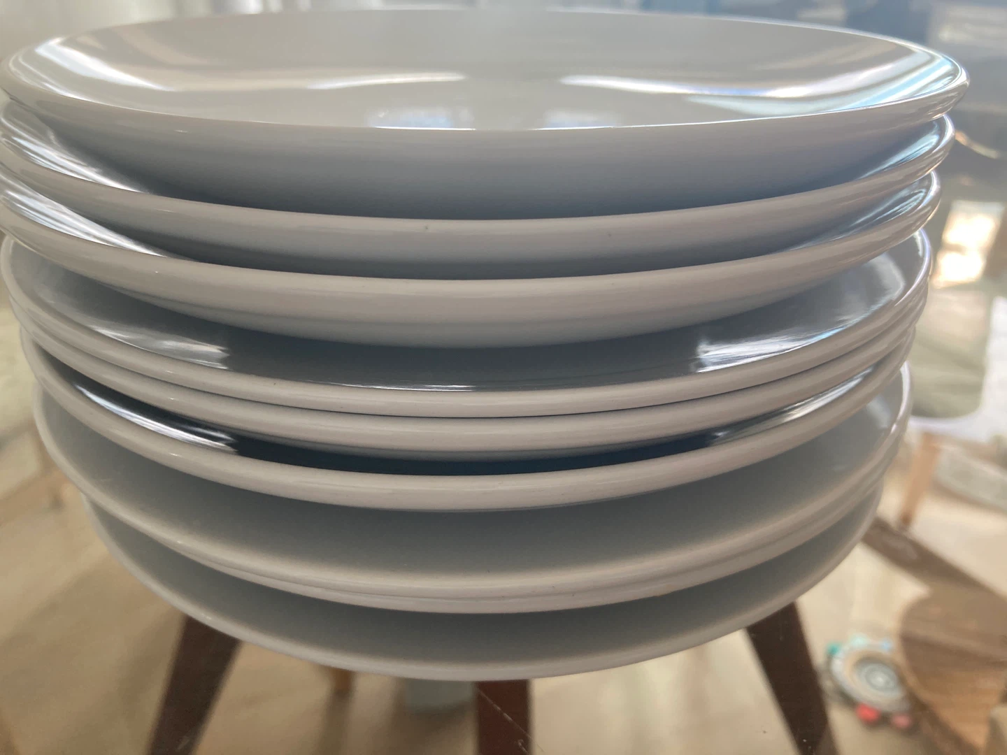 Free: White IKEA breakfast plates (9 pieces)