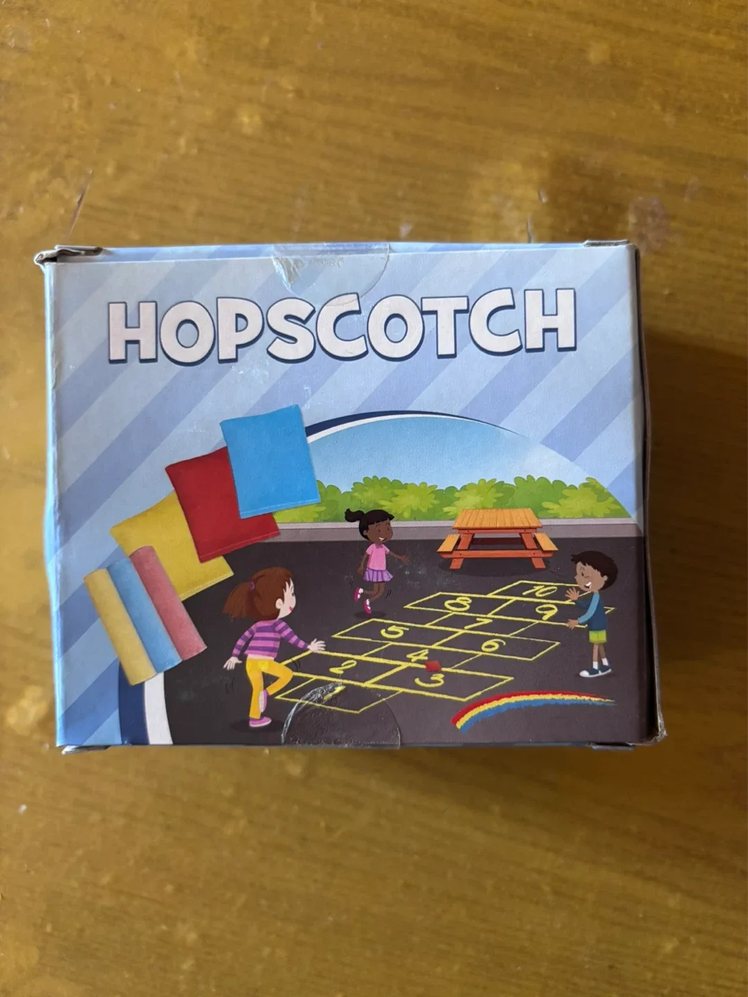 ⚽️Kids Import Hopscotch Game with Bean Bags and Chalk