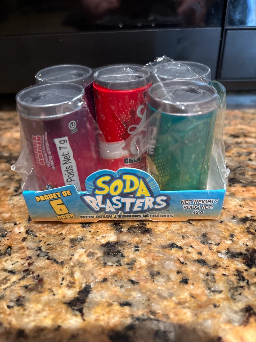 ⚽️Soda Blasters Fizzy Candy 6  1 removed