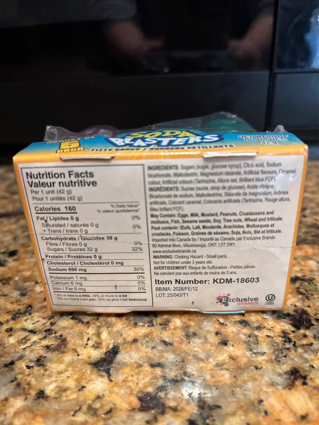 ⚽️Soda Blasters Fizzy Candy 6  1 removed - photo 2