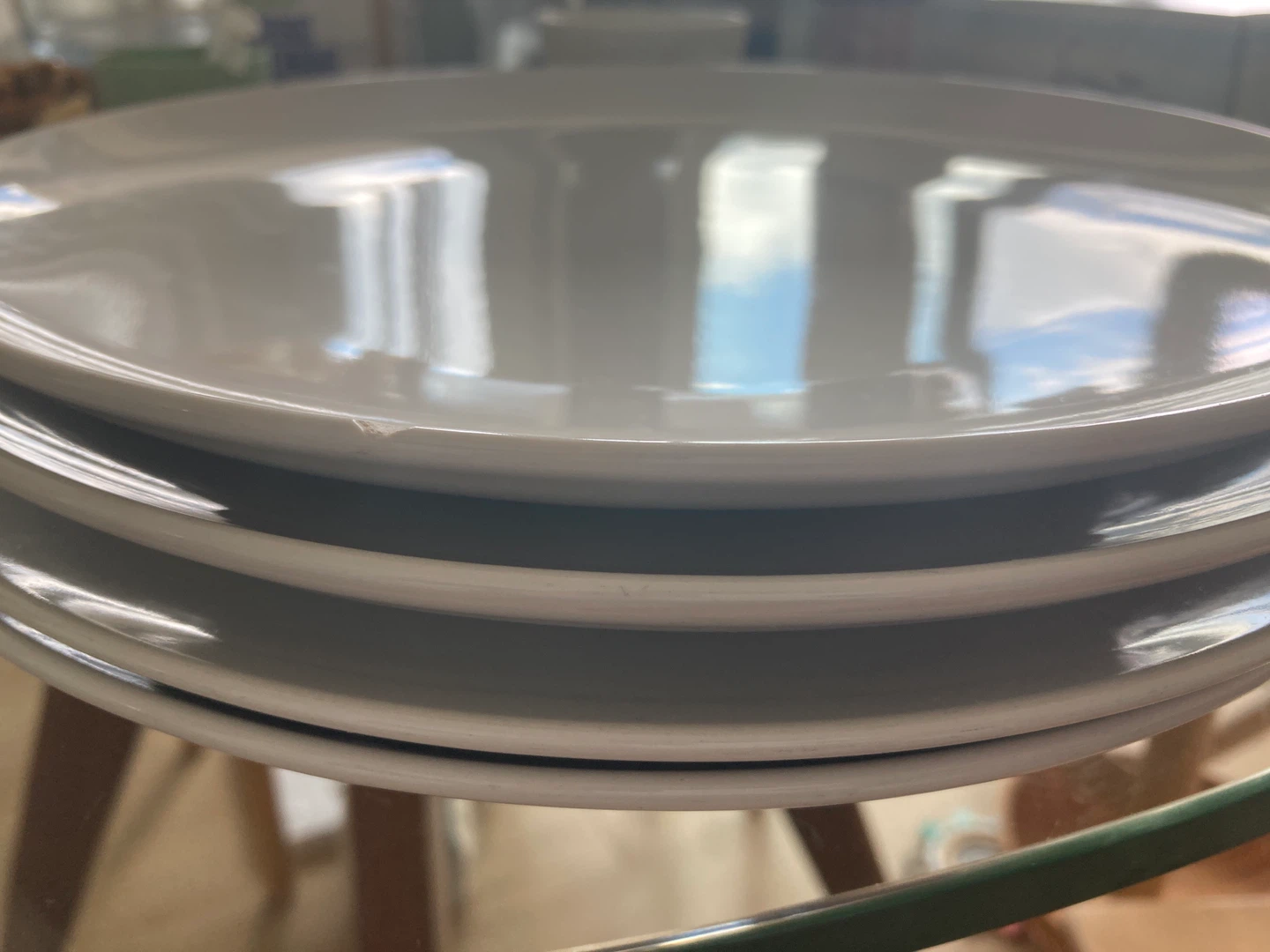 Free! Set of 4 large dinner plates (IKEA)