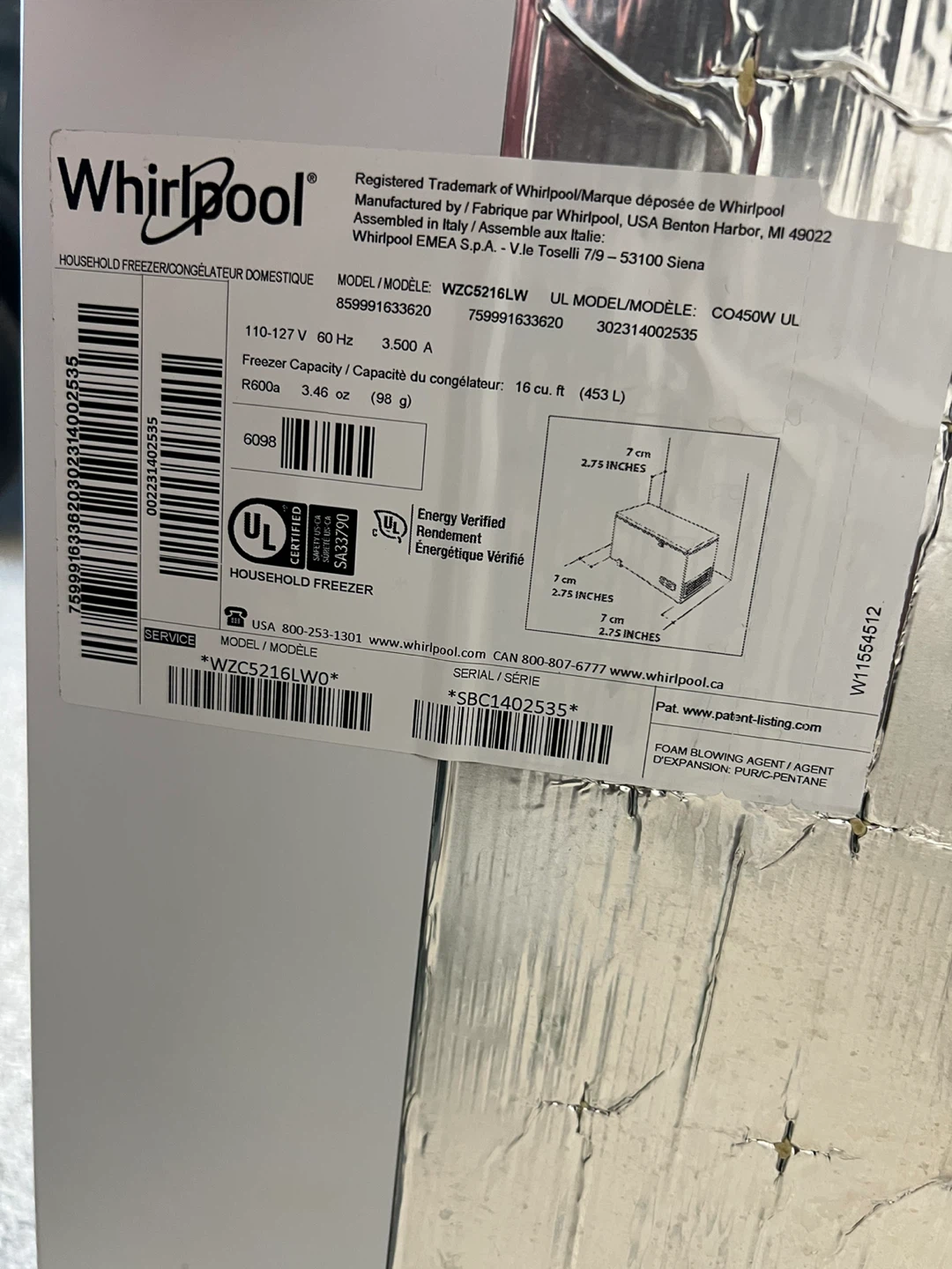 Whirlpool Chest Freezer - photo 5
