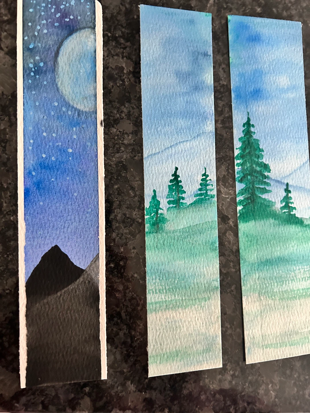 Hand-Painted Watercolour Bookmarks - photo 5