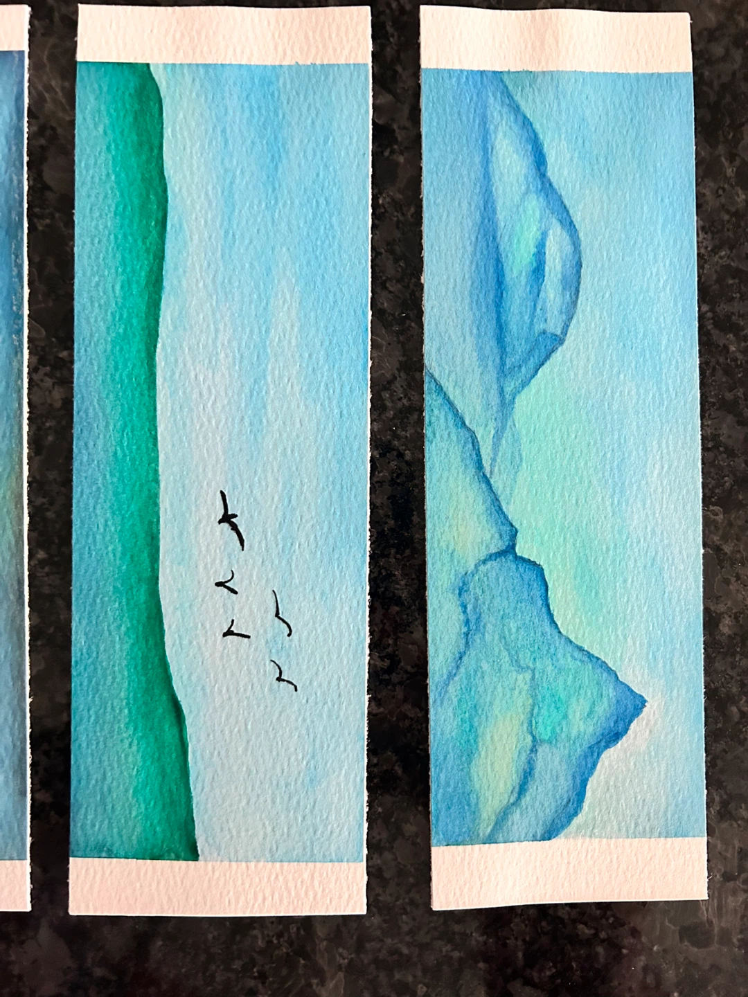 Hand-Painted Watercolour Bookmarks - photo 4
