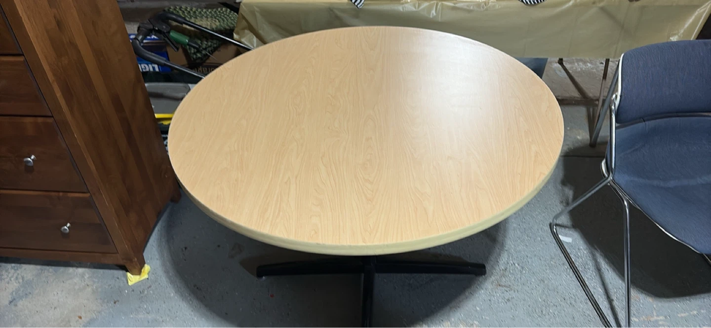 Round Wood Table