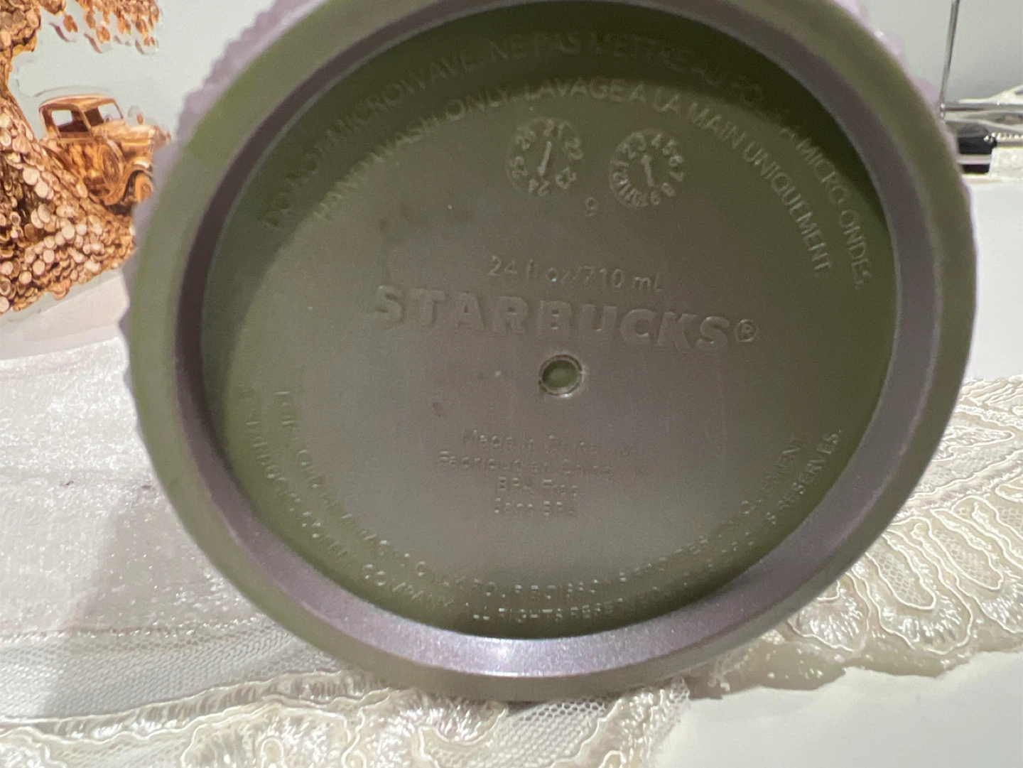⚽️Starbucks Tumbler 24 oz Studded Green Purple⚽️ - photo 2
