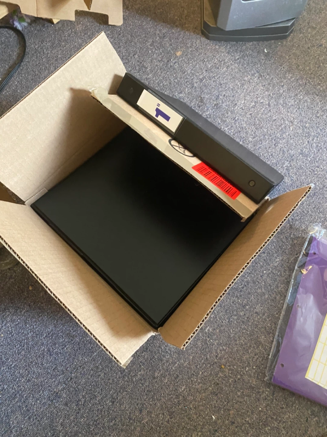 Black Binder and Purple Dividers with Labels - photo 3