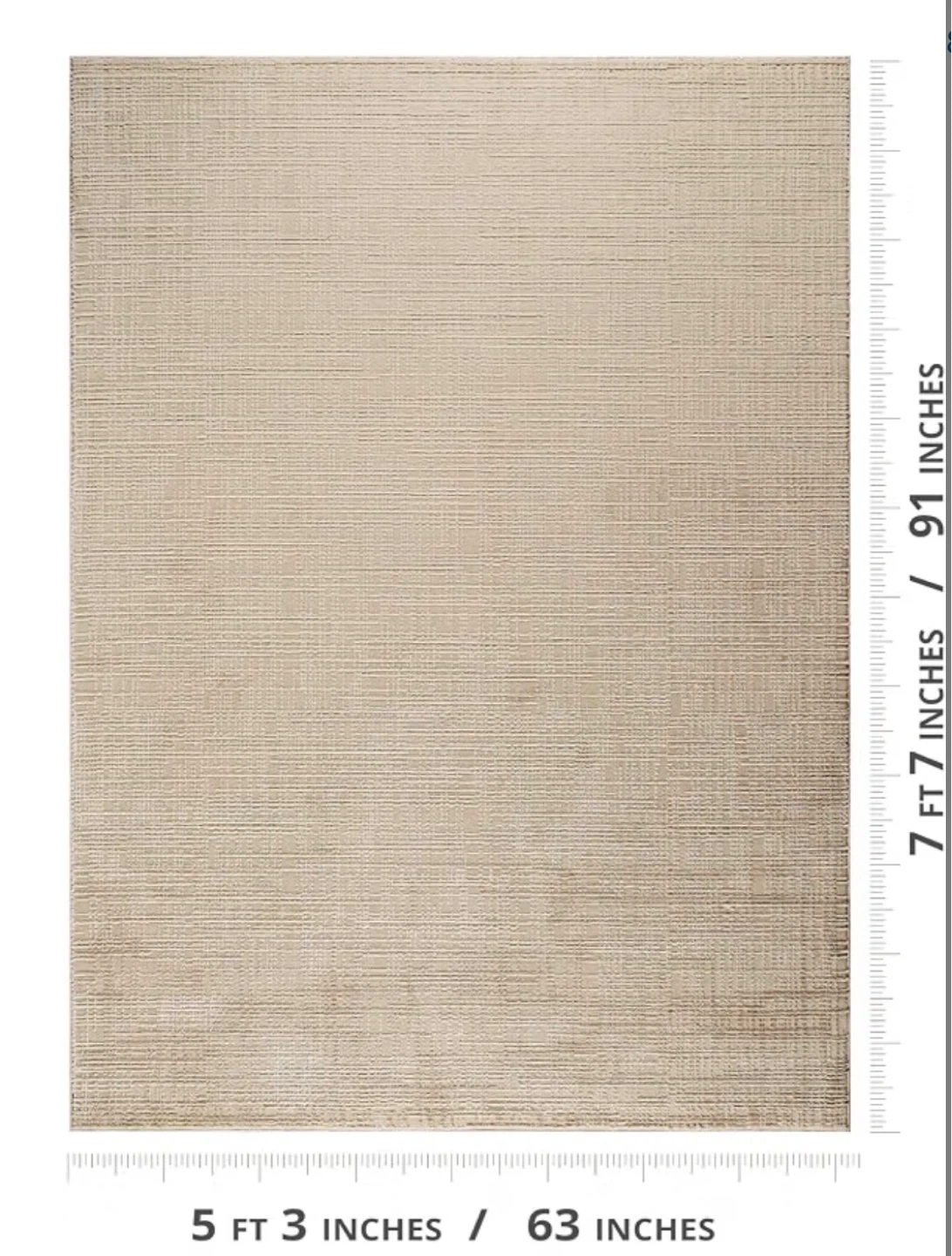 NEW Rug - Neutral Textured Geometric Design