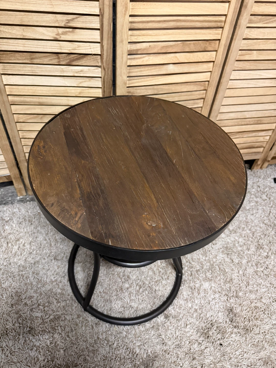 Pottery Barn Reclaimed Wood Side Table - photo 4
