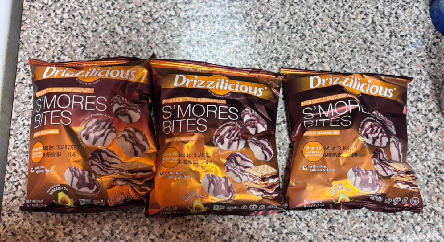 ⚽️Drizzilicious S'mores Bites Mini Rice Cakes (3 Pack)