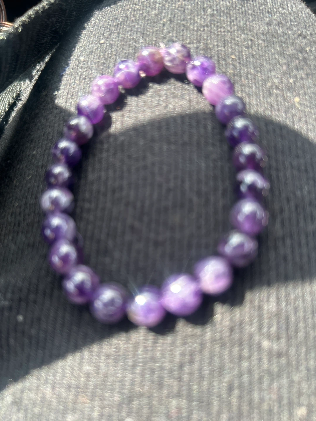 ⚽️ Amethyst Beaded Bracelet