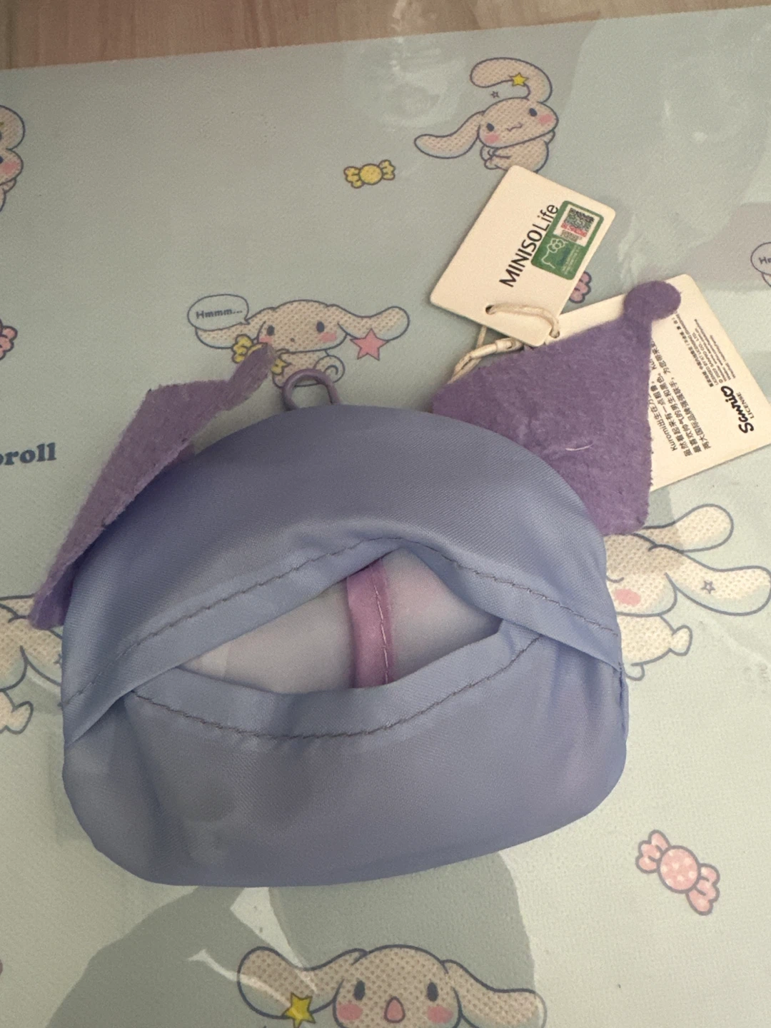⚽️ Sanrio Kuromi Reusable Shopping Bag Key Chain - photo 2