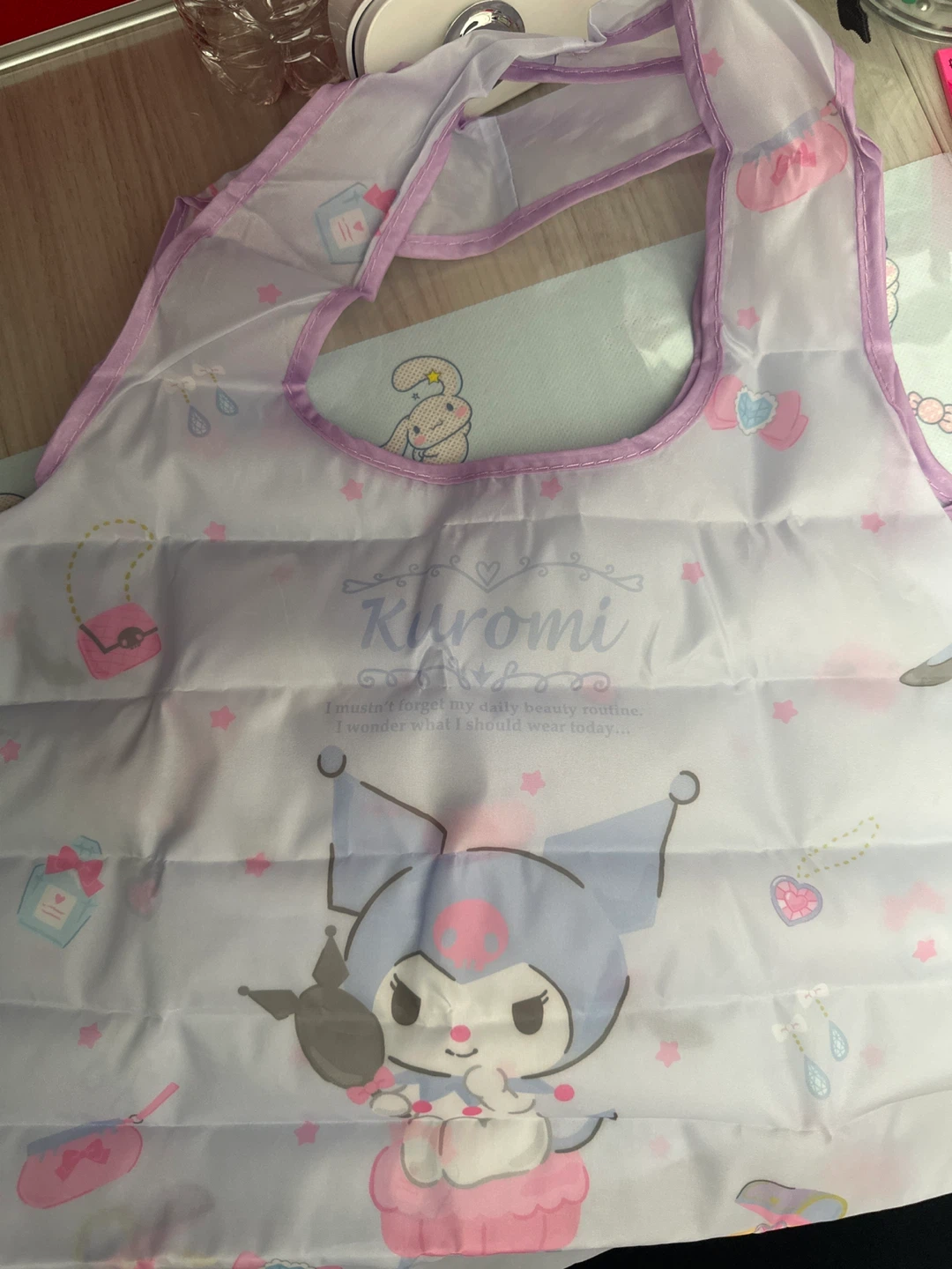 ⚽️ Sanrio Kuromi Reusable Shopping Bag Key Chain - photo 3