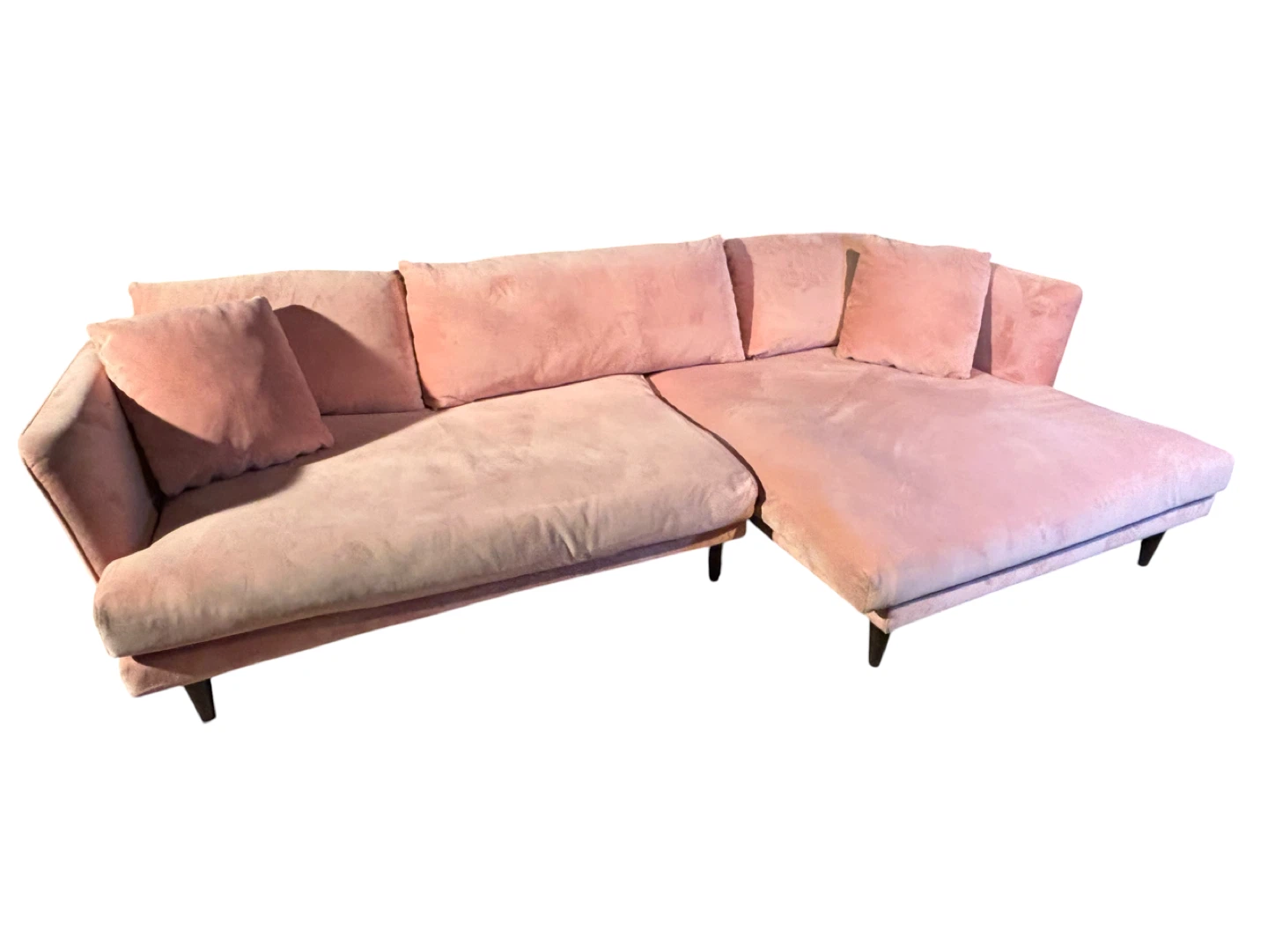 🛋️ STUNNING Joybird Lewis Sectional – Royale Blush Velvet ✨ - photo 3