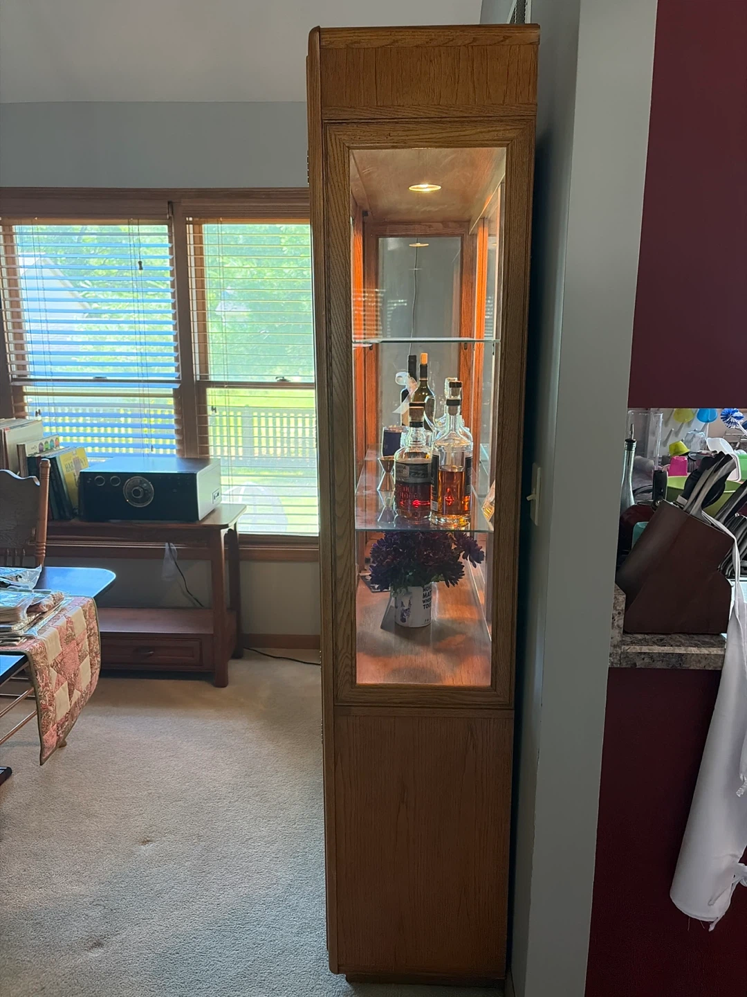 Oak China Cabinet - photo 3