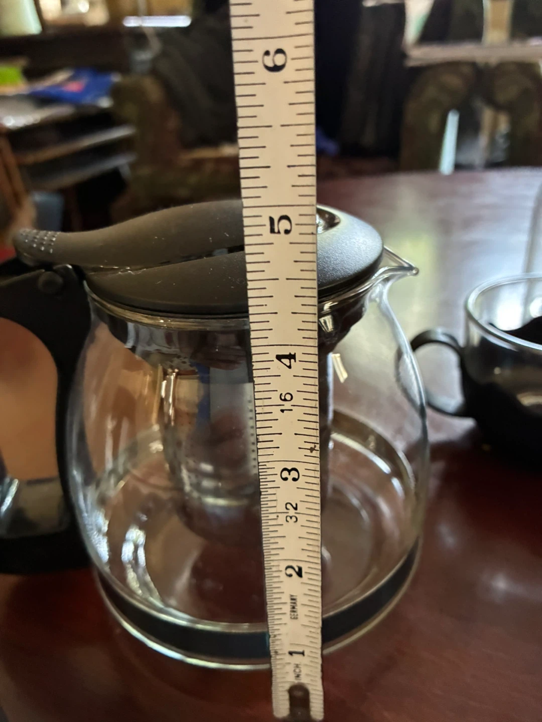 $6 new tea pot cups 5-piece borosilicate glass tea infuser set - photo 3