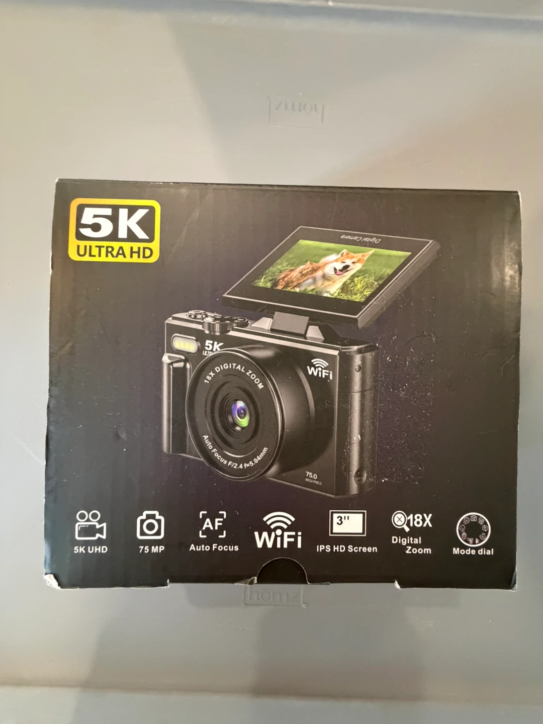 5K Digital Camera with 18x Zoom