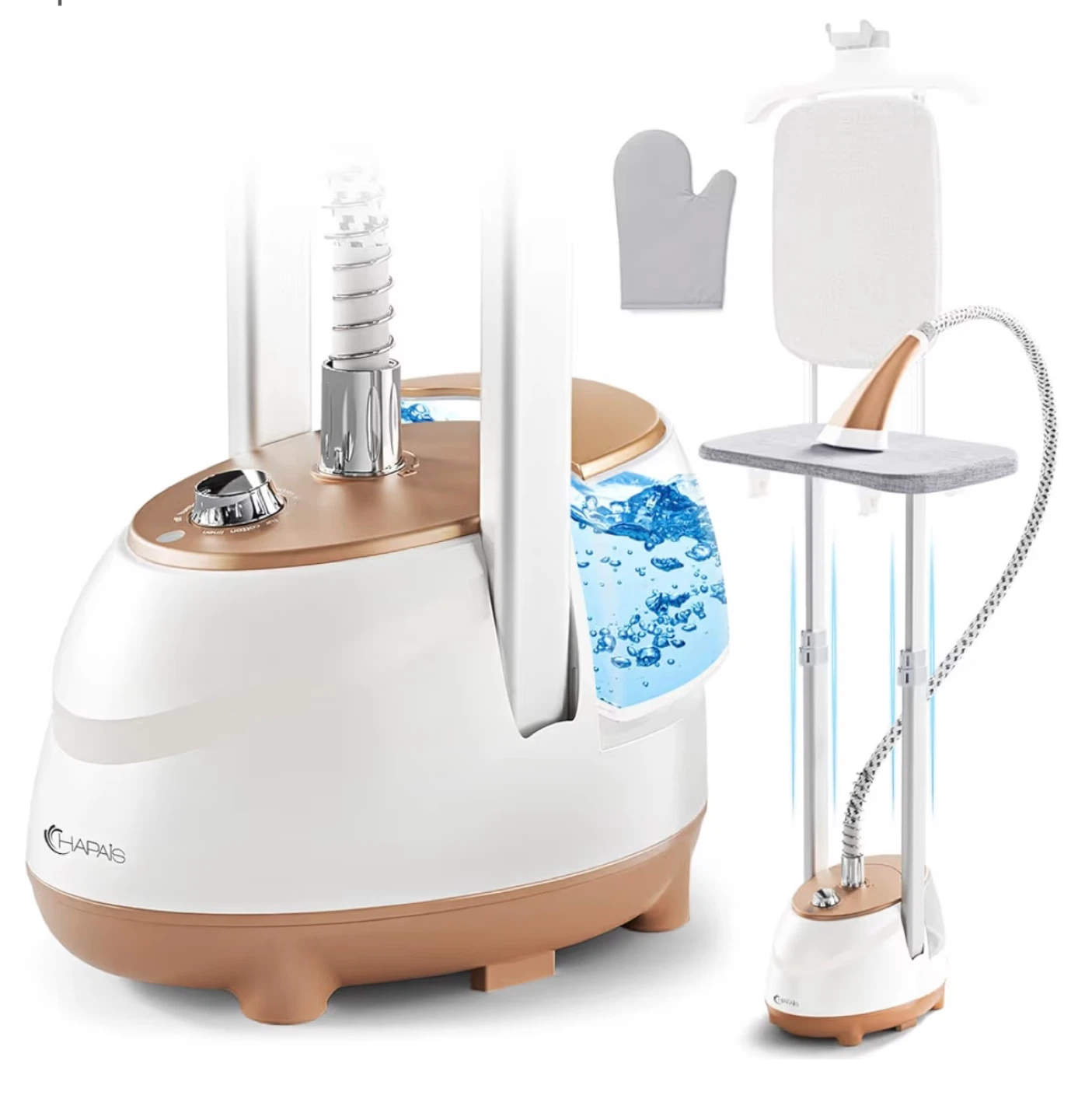 Garment Steamer 1800W White Gold