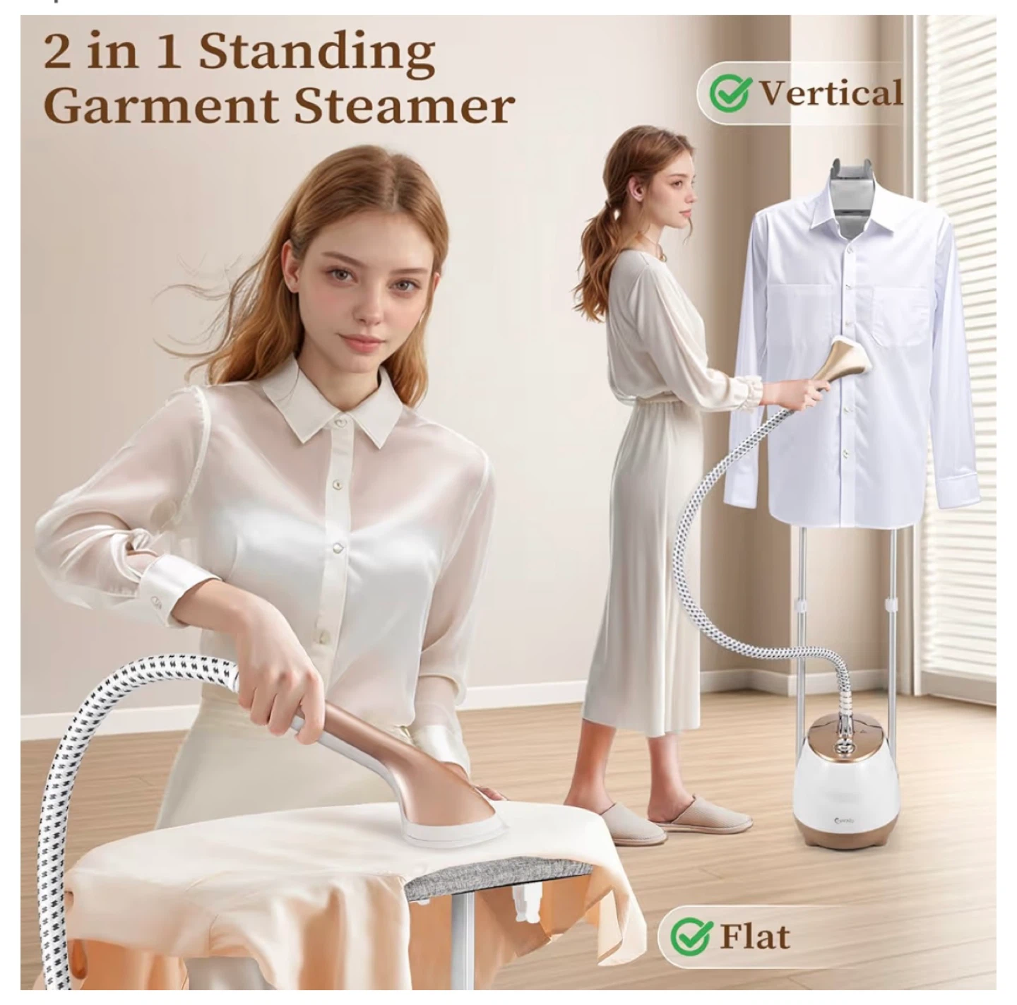 Garment Steamer 1800W White Gold - photo 3
